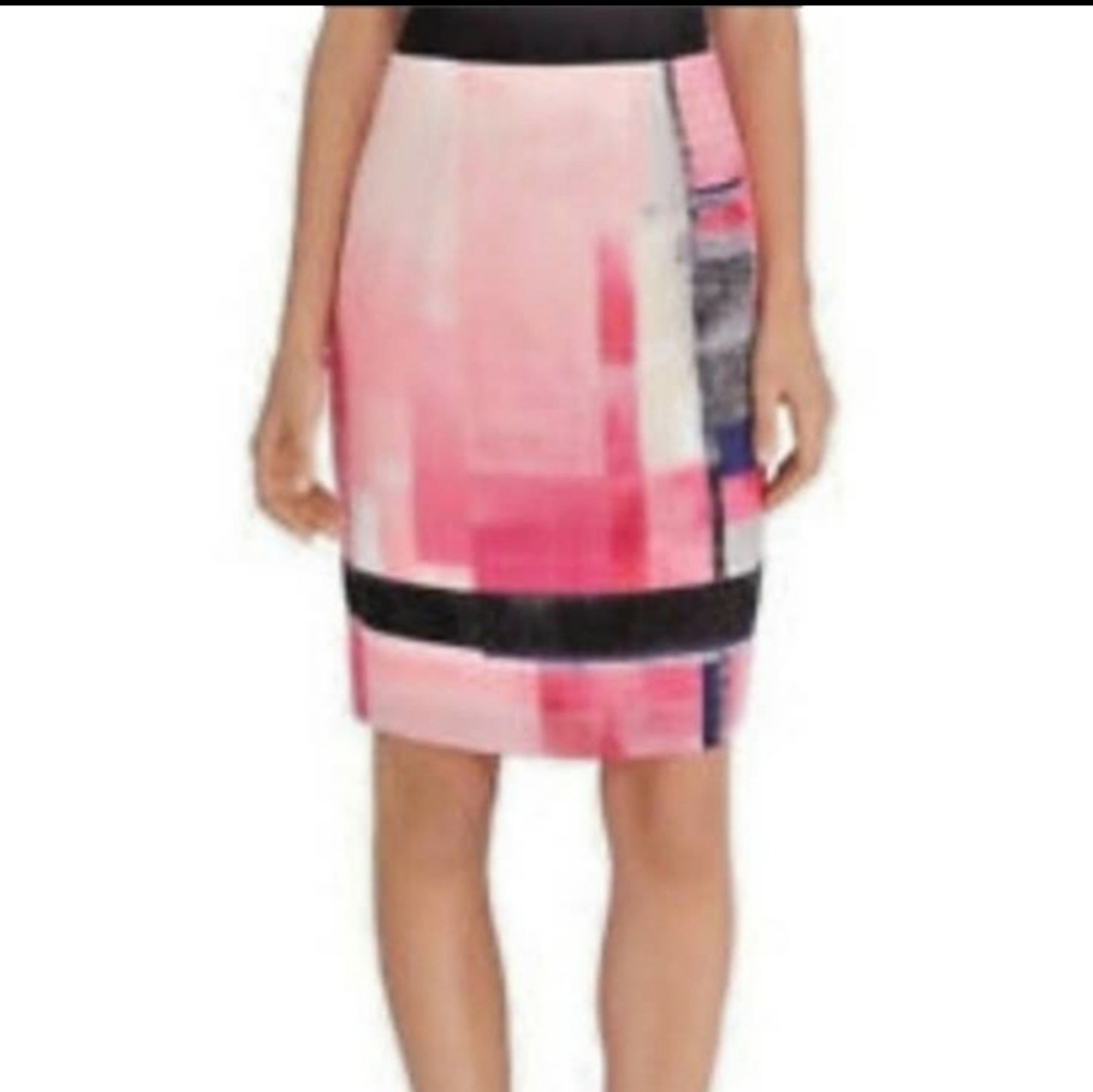 WHBM NWT Sz 6 silky lined pencil skirt